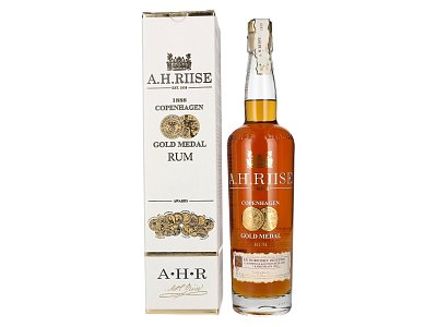 Rum a.h.riise 1888 copenhagen gold metal