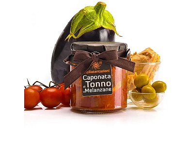 Caponata di tonno e melanzane g.300 sicilia tent.