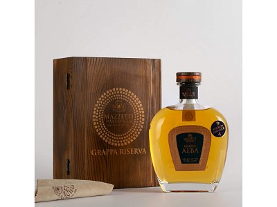 Grappa riserva alba mazzetti legno