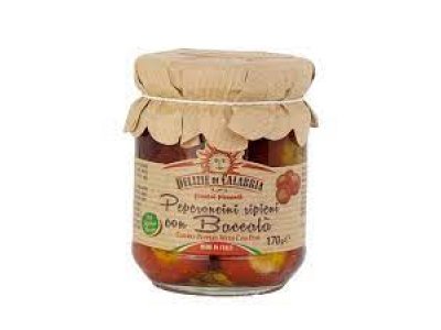 Peperoncini ripieni con baccalà g.170 delizie