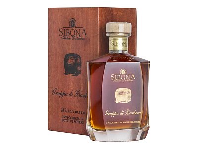 Grappa di barbera ris.sp. 2012 sibona cas.legno