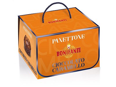 Panettone bonifanti caramello e cioccolato g.750