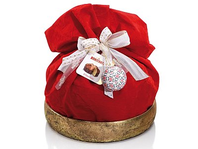 Bonifanti Ciotola dorata con panettone kg.4 bonifanti