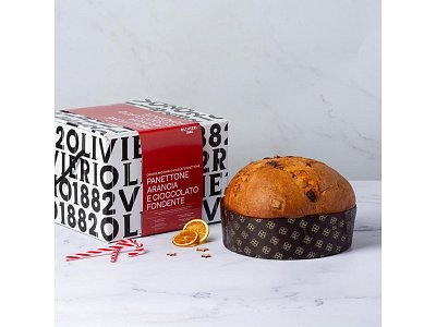 Panettone arancia e ciocc.fondente kg.1 olivieri