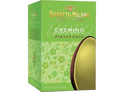 Uovo cremino doppio strato pistacchiog.250 baratti