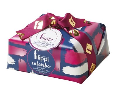 Colomba frutti bosco e cioc. latte g.750 filippi